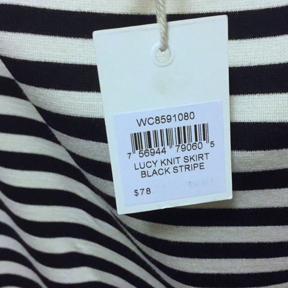 Fossil Lucky Black and White Knit Skirt - Picture 5 of 6